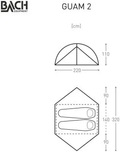 Bach Guam 2 Willow Bough Green -Camping Zelt Verkaufsgeschäft bach guam 2 willow bough green 1