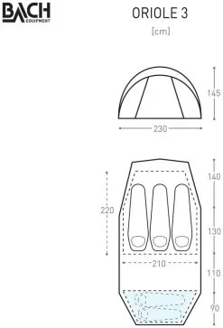 Bach Oriole 3 Willow Bough Green -Camping Zelt Verkaufsgeschäft bach oriole 3 willow bough green 1