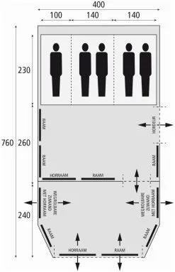 Bardani Royal Prestige 400 RSC Beige-Anthracite 14 Bardani Royal Prestige 400 RSC Beige-Anthracite -Camping Zelt Verkaufsgeschäft bardani royal prestige 400 rsc beige anthracite 1