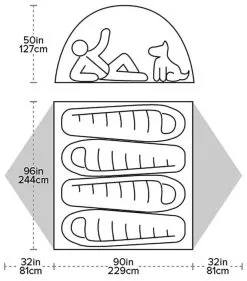 Big Agnes Blacktail 4 Green -Camping Zelt Verkaufsgeschäft big agnes blacktail 4 green 1