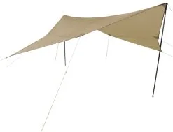 Campguru Tarp Polyester 4x4 -Camping Zelt Verkaufsgeschäft campguru tarp polyester 4x4 khaki 4 x 4 m khaki 0