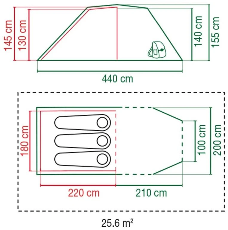 Coleman Chimney Rock 3 Plus 5 Coleman Chimney Rock 3 Plus – Bild 3