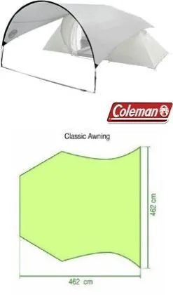 Coleman Classic Awning Grey -Camping Zelt Verkaufsgeschäft coleman classic awning grey 1