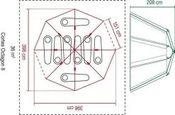 Coleman Cortes Octagon 8 Blue-Lime 9 Coleman Cortes Octagon 8 Blue-Lime -Camping Zelt Verkaufsgeschäft coleman cortes octagon 8 blue lime 1