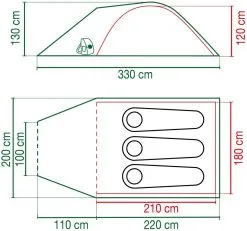 Coleman Darwin 3+ 2022 7 Coleman Darwin 3+ 2022 -Camping Zelt Verkaufsgeschäft coleman darwin 3 1 1