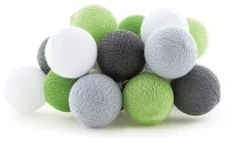 Cotton Ball Lights Outdoor Regular Light String Starter Kit Green -Camping Zelt Verkaufsgeschäft cotton ball lights outdoor regular light string starter kit green 1