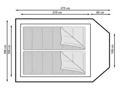 Eurotrail Utah 2 BTC Beige-Charcoal -Camping Zelt Verkaufsgeschäft eurotrail utah 2 btc beige charcoal 1
