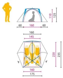 Jack Wolfskin Exolight III Steel Blue -Camping Zelt Verkaufsgeschäft jack wolfskin exolight iii steel blue 1