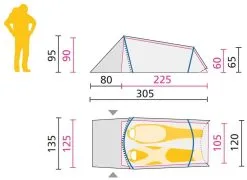 Jack Wolfskin Gossamer II Mountain Green -Camping Zelt Verkaufsgeschäft jack wolfskin gossamer ii mountain green 1
