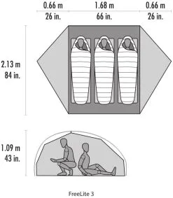 MSR FreeLite 3 V3 Green -Camping Zelt Verkaufsgeschäft msr freelite 3 green 2