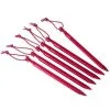 MSR Groundhog Zelt Stake Kit 6pcs Red -Camping Zelt Verkaufsgeschäft msr groundhog tent stake kit 6pcs 0