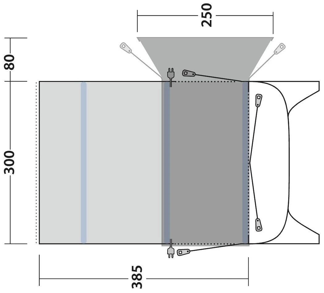 Outwell Blossburg 380 Air Black-Grey 5 Outwell Blossburg 380 Air Black-Grey – Bild 3