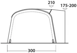 Outwell Blossburg 380 Air Package Deal Grey -Camping Zelt Verkaufsgeschäft outwell blossburg 380 air package deal grey 2