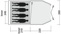 Outwell Dash 4 2022 Blue -Camping Zelt Verkaufsgeschäft outwell dash 4 blue 1