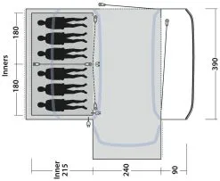 Outwell Hartsdale 6PA Package Deal Green -Camping Zelt Verkaufsgeschäft outwell hartsdale 6pa package deal green 0