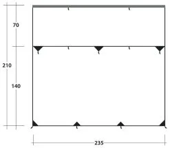 Outwell Hillcrest Tarp Green -Camping Zelt Verkaufsgeschäft outwell hillcrest tarp green 1 1