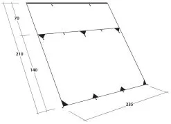 Outwell Hillcrest Tarp Green -Camping Zelt Verkaufsgeschäft outwell hillcrest tarp green 2