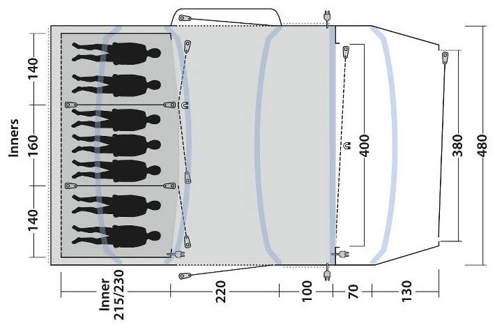 Outwell Jacksondale 7PA Package Deal Green 6 Outwell Jacksondale 7PA Package Deal Green – Bild 4