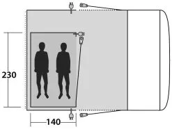 Outwell Jonesville 290SA / Wolfburg 380 Inner Charcoal 8 Outwell Jonesville 290SA / Wolfburg 380 Inner Charcoal -Camping Zelt Verkaufsgeschäft outwell jonesville 290sa wolfburg 380 inner charcoal 1