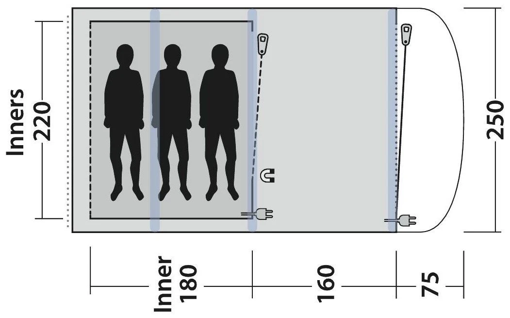 Outwell Lindale 3PA 2022 Green 9 Outwell Lindale 3PA 2022 Green – Bild 7