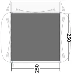 Outwell Milestone/ Bremburg Footprint Black-Grey 7 Outwell Milestone/ Bremburg Footprint Black-Grey -Camping Zelt Verkaufsgeschäft outwell milestone bremburg footprint grey 1 5