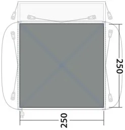 Outwell Milestone/ Bremburg Flat Woven Carpet Black - Grey 9 Outwell Milestone/ Bremburg Flat Woven Carpet Black - Grey -Camping Zelt Verkaufsgeschäft outwell milestone dash shade carpet flat woven grey 2