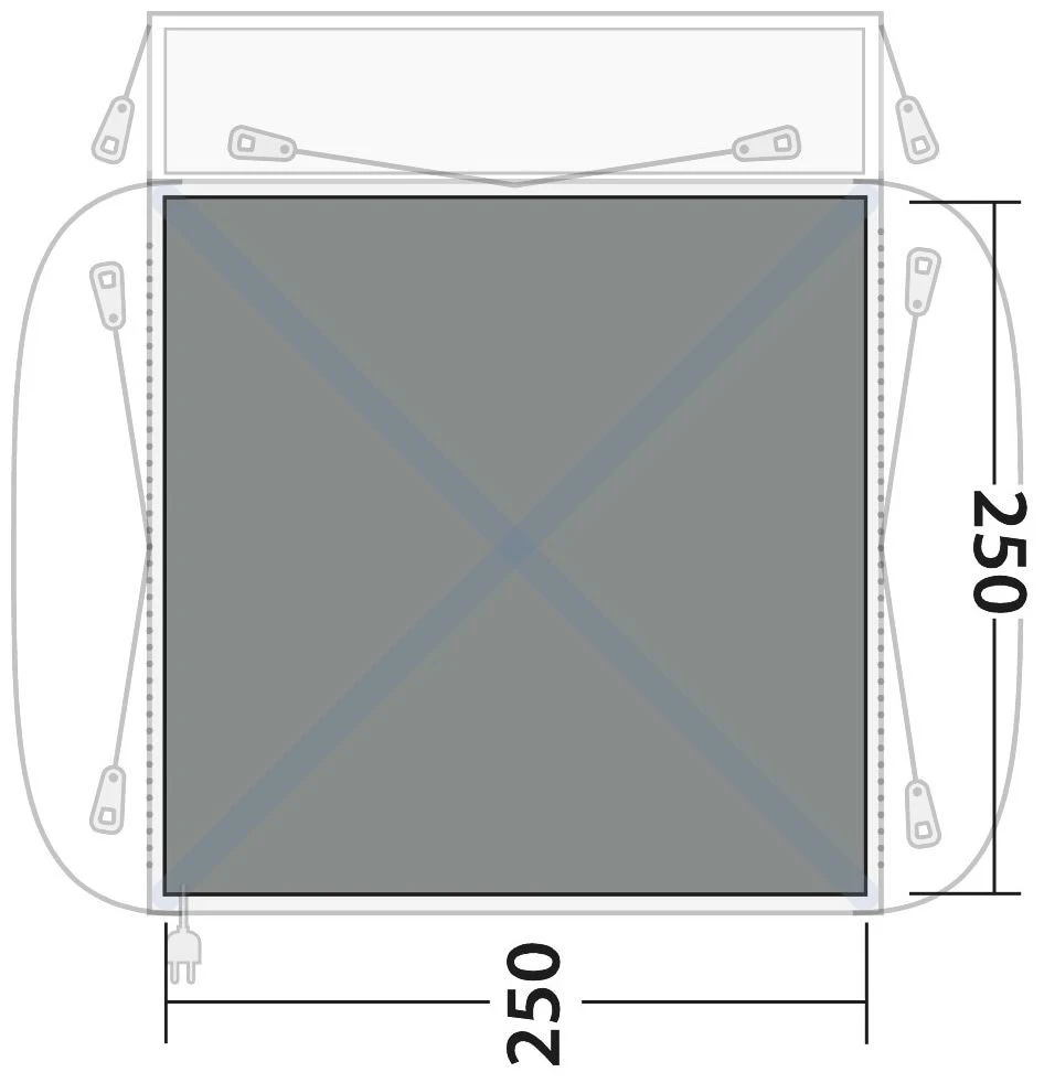 Outwell Milestone/ Bremburg Flat Woven Carpet Black - Grey 6 Outwell Milestone/ Bremburg Flat Woven Carpet Black - Grey – Bild 4