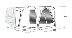 Outwell Milestone Shade Air Demo -Camping Zelt Verkaufsgeschäft outwell milestone shade air demo 3