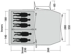 Outwell Nevada 5PE Navy Night -Camping Zelt Verkaufsgeschäft outwell nevada 5pe navy night 2 1