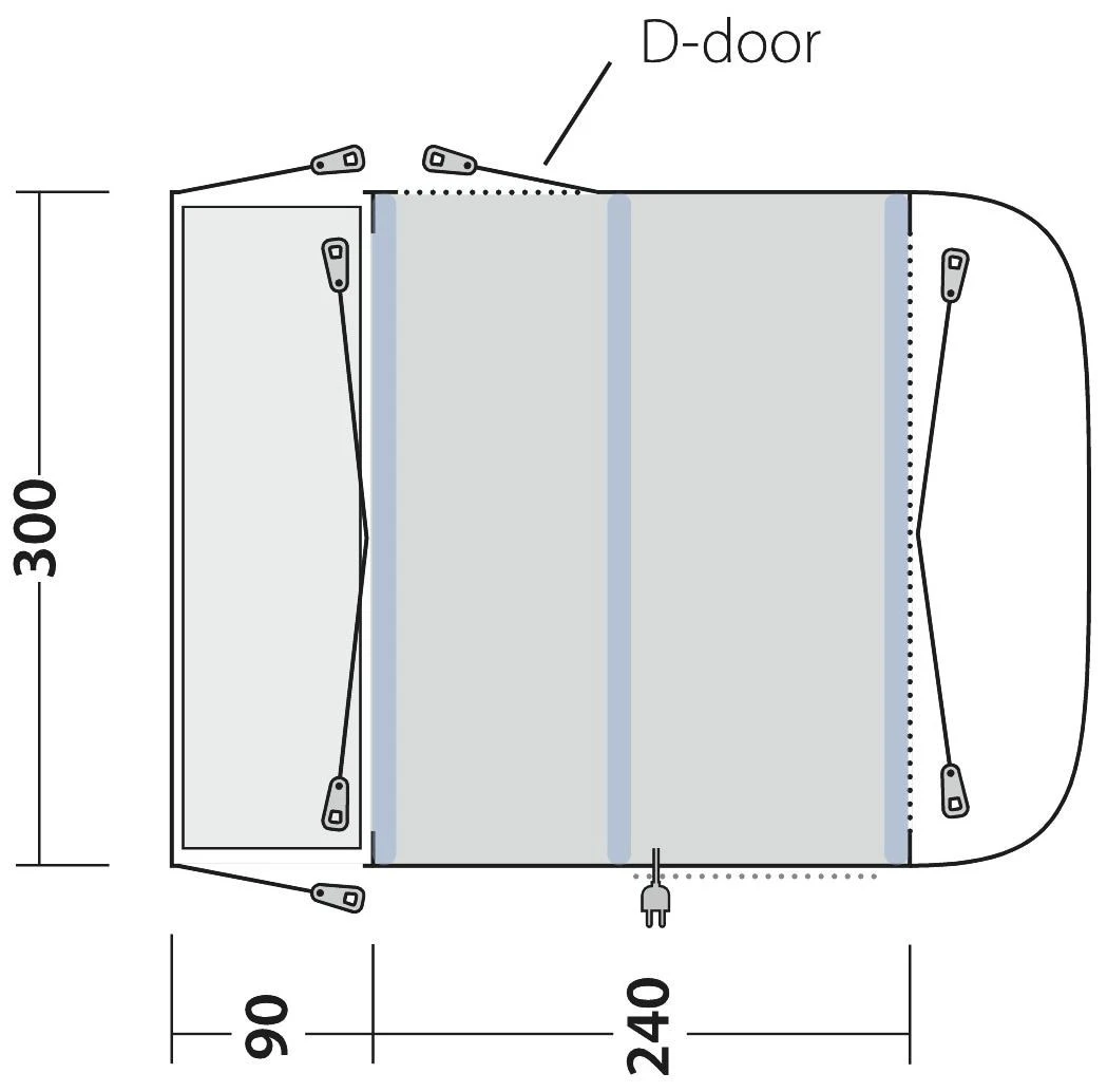 Outwell Newburg 240 Air Package Deal Black-Grey 5 Outwell Newburg 240 Air Package Deal Black-Grey – Bild 3