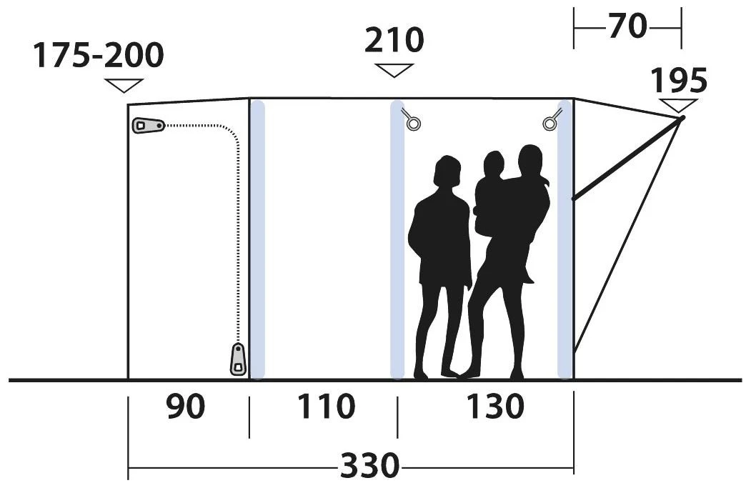 Outwell Newburg 240 Air Package Deal Black-Grey 6 Outwell Newburg 240 Air Package Deal Black-Grey – Bild 4