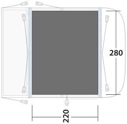 Outwell Newburg 240 Footprint Black-Grey -Camping Zelt Verkaufsgeschäft outwell newburg 240 footprint grey 1