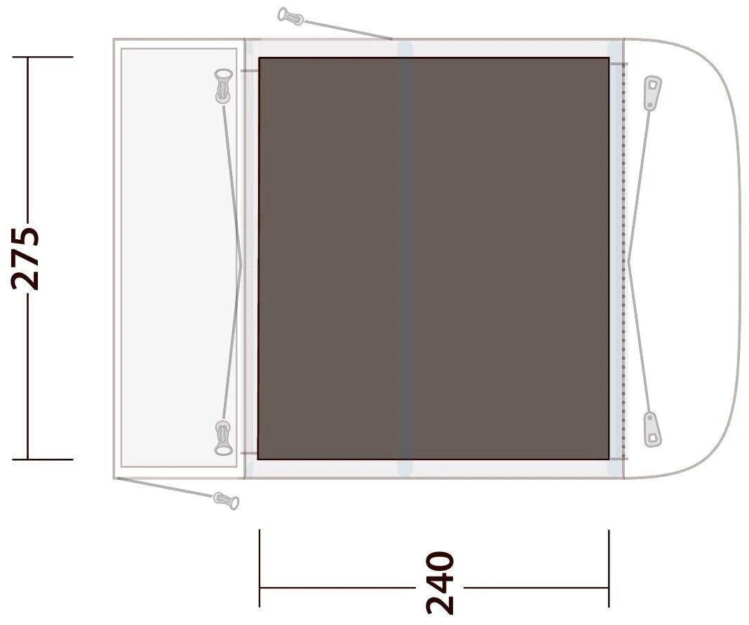 Outwell Newburg 260 Footprint Grey 4 Outwell Newburg 260 Footprint Grey – Bild 2