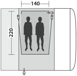 Outwell Parkville 200SA-Maryville 260SA Flex Inner -Camping Zelt Verkaufsgeschäft outwell parkville 200sa maryville 260sa flex inner 1