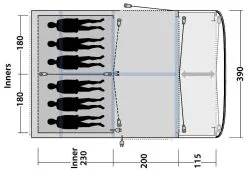 Outwell Roseville 6SA 2020 -Camping Zelt Verkaufsgeschäft outwell roseville 6sa 2020 5