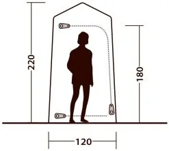 Outwell Seahaven Comfort Station Single Blue 20 Outwell Seahaven Comfort Station Single Blue -Camping Zelt Verkaufsgeschäft outwell seahaven comfort station enkel blue 3