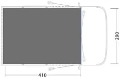 Outwell Springville 4SA Footprint Black-Grey -Camping Zelt Verkaufsgeschäft outwell springville 4sa footprint grey 1