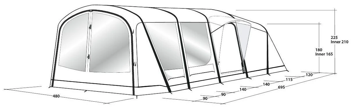 Outwell Sundale 7PA Green 8 Outwell Sundale 7PA Green – Bild 6