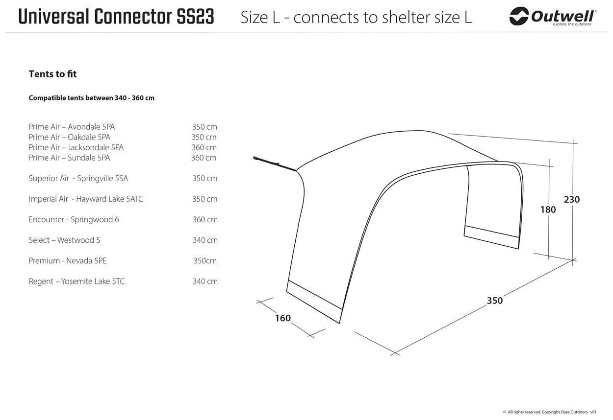Outwell Universal Connector M Black-Grey 4 Outwell Universal Connector M Black-Grey – Bild 2