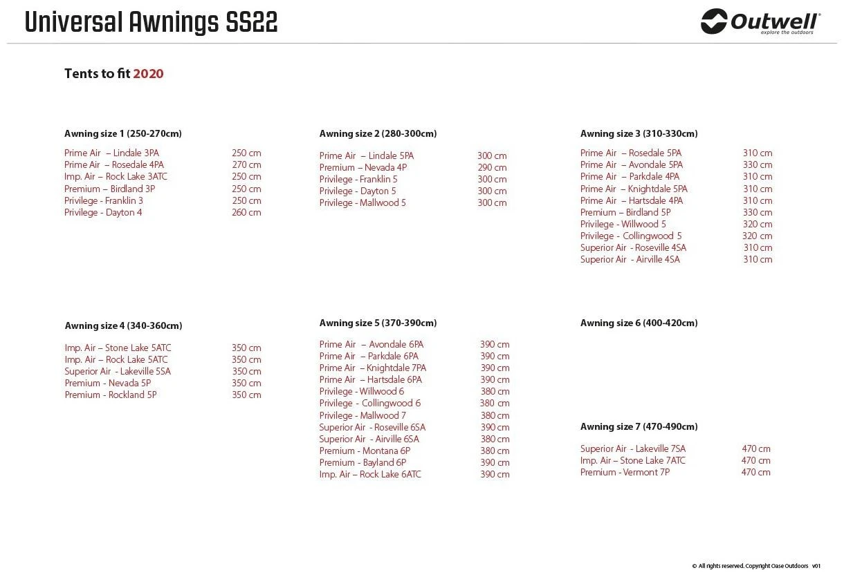 Outwell Universal Markise Size 1 Black-Grey 7 Outwell Universal Markise Size 1 Black-Grey – Bild 5