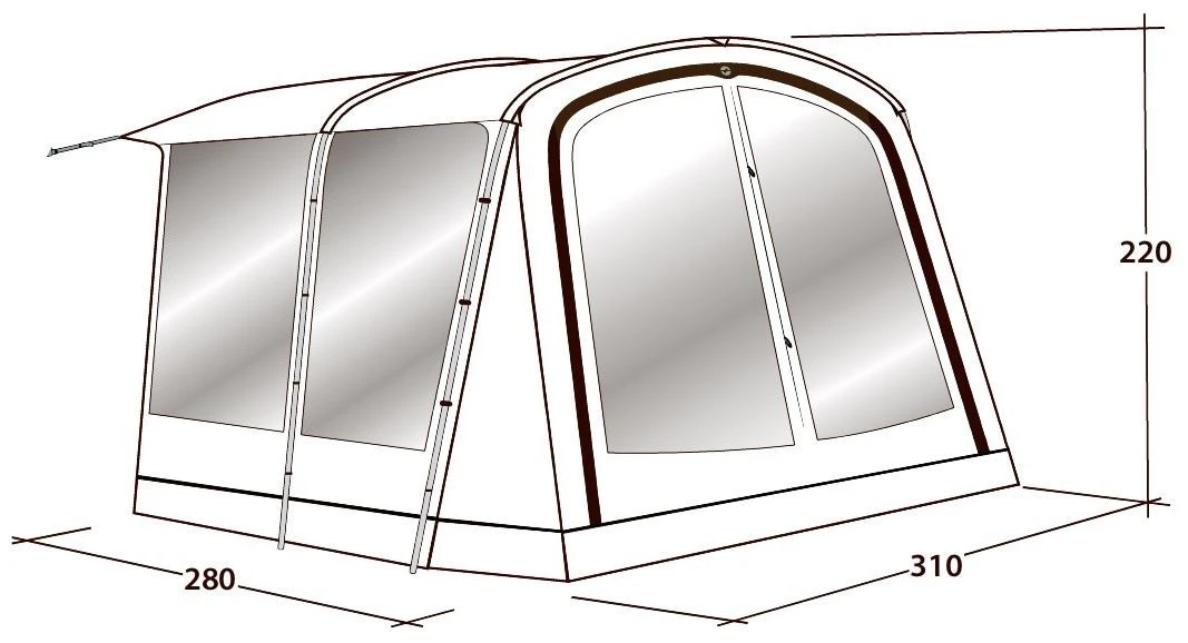 Outwell Universal Markise Size 2 Black-Grey 5 Outwell Universal Markise Size 2 Black-Grey – Bild 3