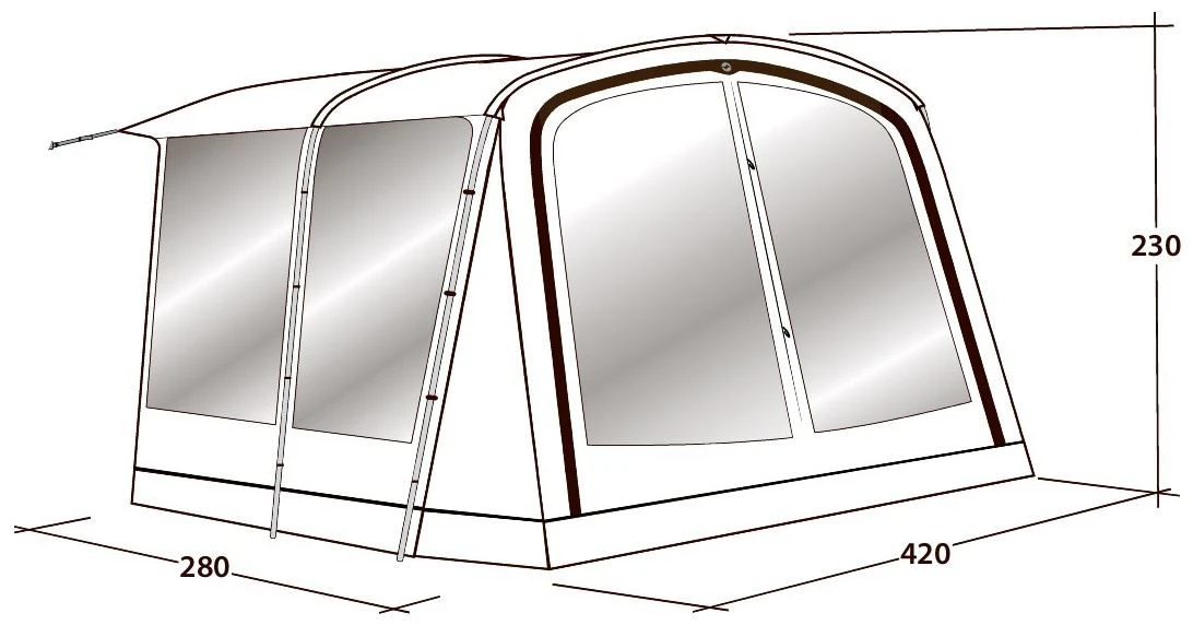 Outwell Universal Markise Size 6 Black-Grey 5 Outwell Universal Markise Size 6 Black-Grey – Bild 3