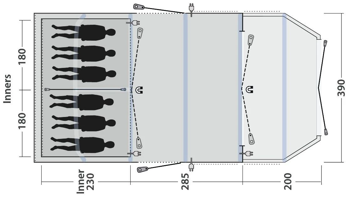 Outwell Wood Lake 6ATC Demo 2022 Navy Night 5 Outwell Wood Lake 6ATC Demo 2022 Navy Night – Bild 3