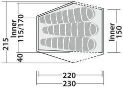 Robens Chaser 3Xe Dark Green -Camping Zelt Verkaufsgeschäft robens chaser 3xe dark green 3 3