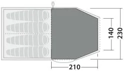 Robens Double Dreamer 4 Fleece Carpet Sand-Green -Camping Zelt Verkaufsgeschäft robens double dreamer 4 fleece carpet sand green 1