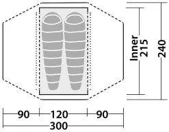 Robens Goshawk 2 Green -Camping Zelt Verkaufsgeschäft robens goshawk 2 green 4