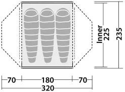 Robens Lodge 3 Green -Camping Zelt Verkaufsgeschäft robens lodge 3 green 4