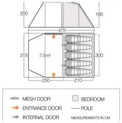 Vango Beta 550XL 2022 Moroccan Blue -Camping Zelt Verkaufsgeschäft vango beta 550xl moroccan blue 1
