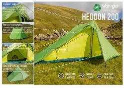 Vango Heddon 200 Pamir Green -Camping Zelt Verkaufsgeschäft vango heddon 200 pamir green 2