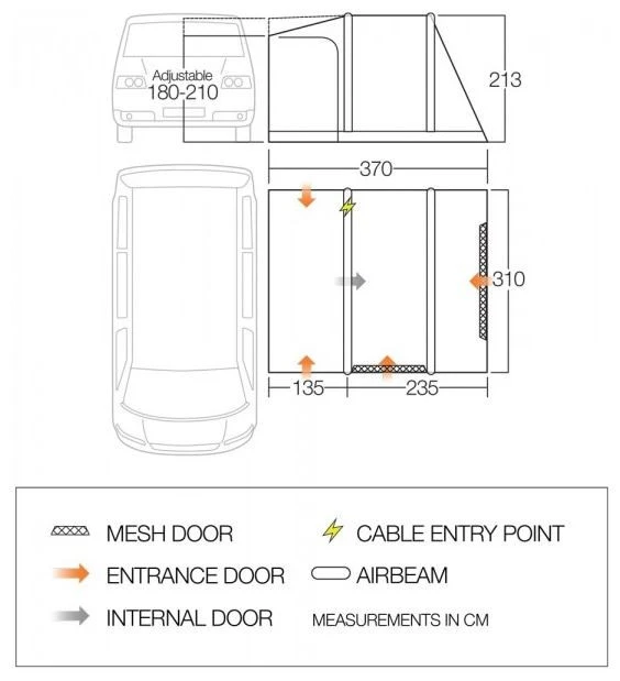 Vango Kela V Air Low Cloud Grey 5 Vango Kela V Air Low Cloud Grey – Bild 3